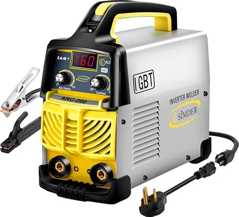 Amazon.co.jp: S SIMDER Arc Welding Machine 100V & 200V Portable DC Inverter Welder for Home Use ...