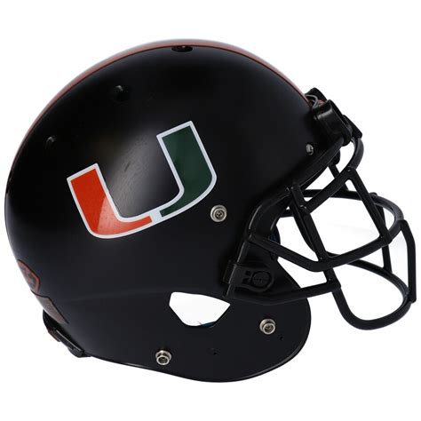 Miami Hurricanes Team-Issued Black Helmet from the 2019 NCAA Football ...