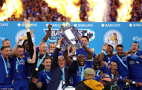 Leicester City finally get their hands on the Premier League trophy ...