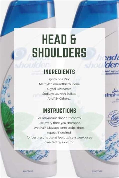 Head And Shoulders Ingredients (Complete List Explained)