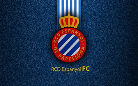 Descargar fondos de pantalla El RCD Espanyol FC, 4K, club de fútbol español, La Liga, logotipo ...