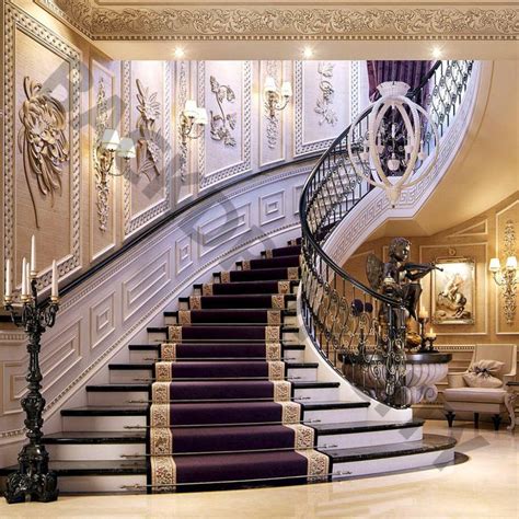 Purple Mansion Stair Backdrop | Luxury apartments, Stairs, Staircase design