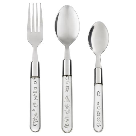 BUBBLOR 18-piece cutlery set - transparent - IKEA