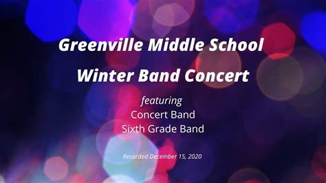 Greenville Middle School Virtual Concert Dec 15 - YouTube