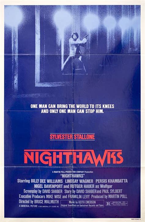 Nighthawks Original 1981 U.S. One Sheet Movie Poster - Posteritati ...