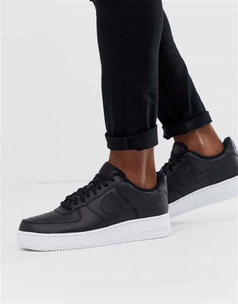 Nike Air Force 1 '07 trainers in black with white sole | ASOS