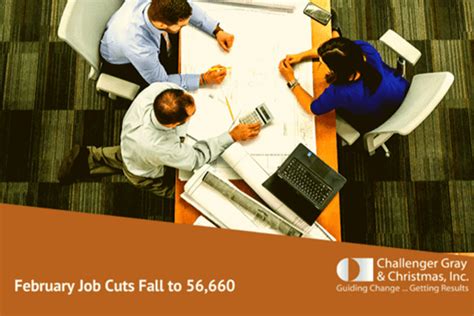 2020 February Job Cuts Report: Cuts Fall to 56,660, Tech Cuts Surge YOY | Challenger, Gray ...