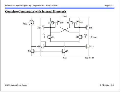 Comparator Design - cross couple bi stable | Forum for Electronics