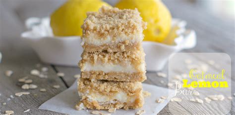 Oatmeal Lemon Bars – 5 Boys Baker