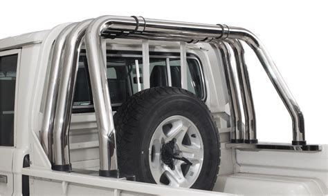 Toyota Land Cruiser 70 Series Stainless Steel Triple Styling Bar — Alpha Accessories (Pty) Ltd