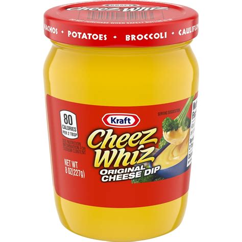 Cheez Whiz Original Cheese Dip, 8 oz Jar - Walmart.com - Walmart.com