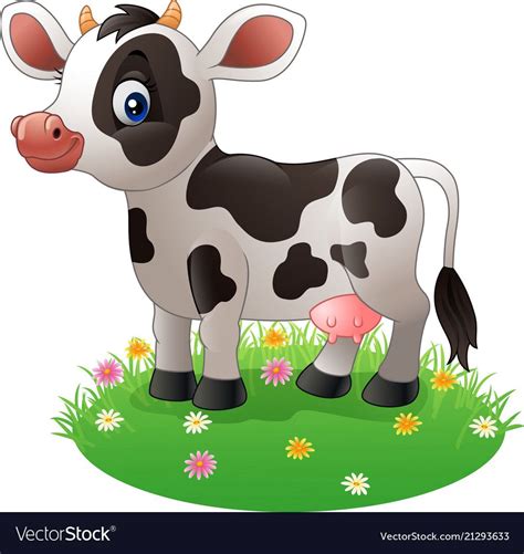 Baby Animal Drawings, Art Drawings For Kids, Colorful Drawings, Drawing For Kids, Cartoon Cow ...