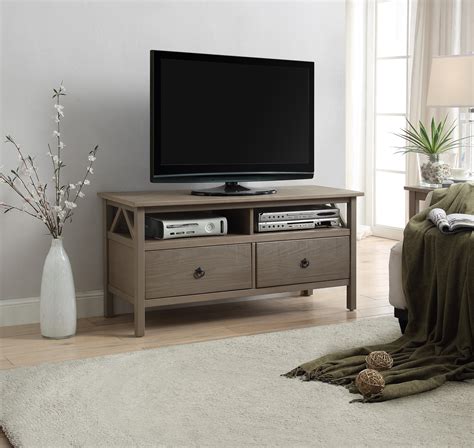 Linon Titian Rustic Gray TV Stand