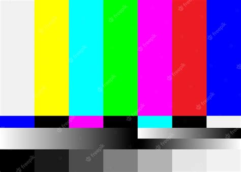 Premium Vector | No Signal TV Test Pattern Vector Television Colored ...