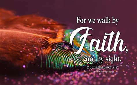 2 Corinthians 5:7 Christian Bible Verse Desktop Wallpapers