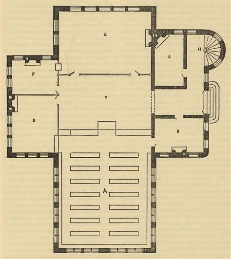 [Floor plan for a small public library] | Library of Congress