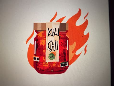 Kimchi in the mason jar on Behance