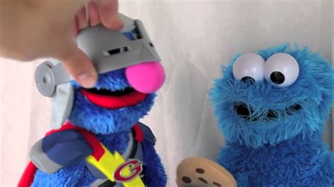 Super Grover Saves Cookie Monster Sesame Street Cookie Monster Runs Out of Cookies Grover Flying ...