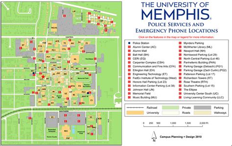 University Of Memphis Campus Map – Map Of The World