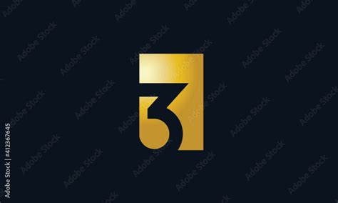 Unique Modern Number 3 Logo Stock Vector | Adobe Stock