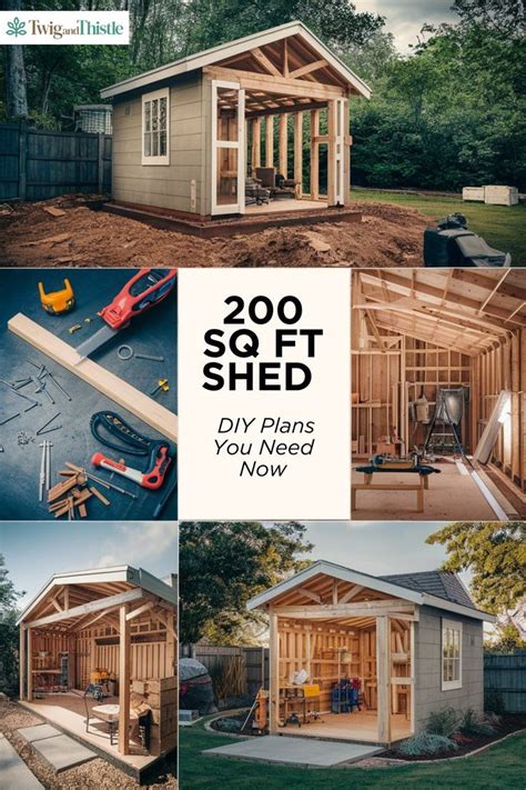 The Little Shed That Does It All: 200 Sq Ft DIY Plans You Need Now! in 2024 | Shed plan, Diy ...