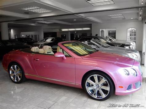 High-End Car Showrooms | Pink bentley, Girly car, Bentley continental ...