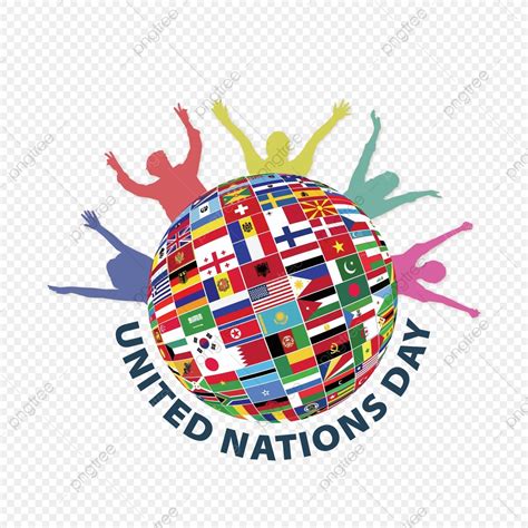 United Nations Clipart Hd PNG, United Nations Day Design With Flag ...