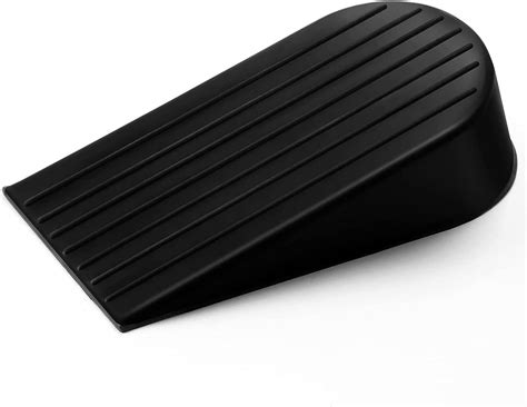 Big Doorstopper - Black Door Wedge - Strong Premium Door Stop - Durable ...