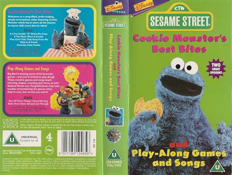 Sesame Street: Cookie Monster's Best Bites / Play-Along Games and Songs [VHS]: Sesame Street ...