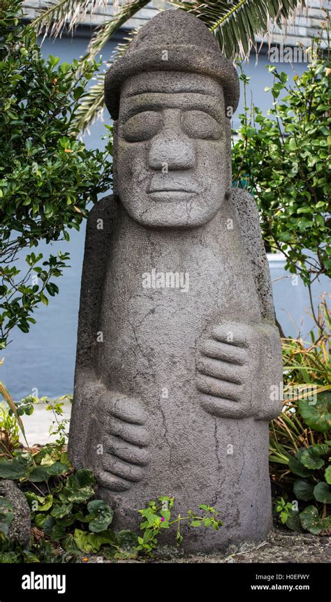 Grandfather Statue, Jeju Island, South Korea Stock Photo - Alamy