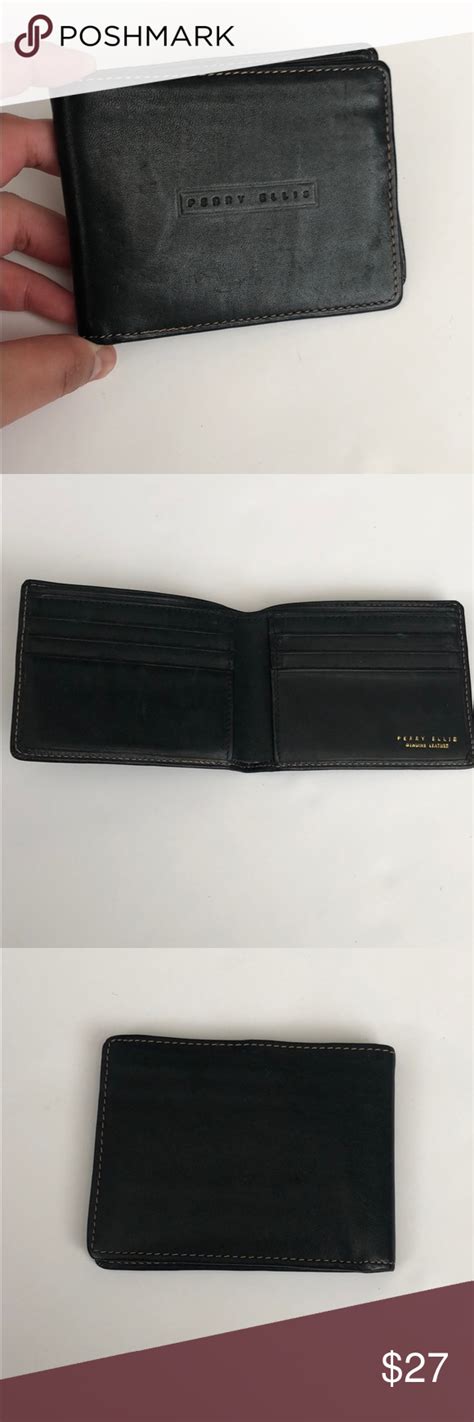 Perry Ellis Leather Wallet | Leather wallet, Wallet, Leather