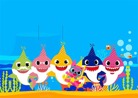 Download Baby Shark Background Happy Birthday Greeting, 43% OFF