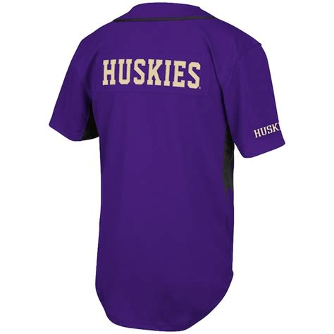 Washington Huskies Fielder Baseball Jersey - Black - Fanatics.com