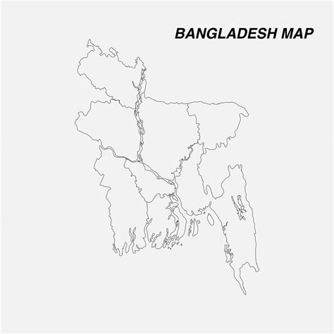 Premium Vector | Bangladesh map outline premium free resource