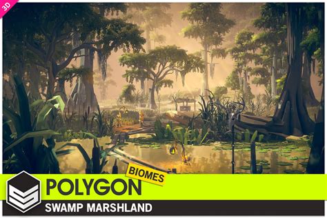 POLYGON Swamp Marshland - Nature Biomes - Low Poly 3D Art by Synty | 3D Fantasy | Unity Asset Store