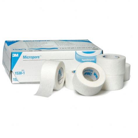 3M Surgical Tape, White, Waterproof No, Paper, 1 in Width, 10 yd Length ...