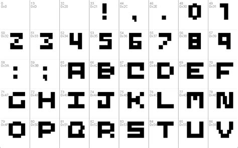 SD 4x4 Pixel Windows font - free for Personal