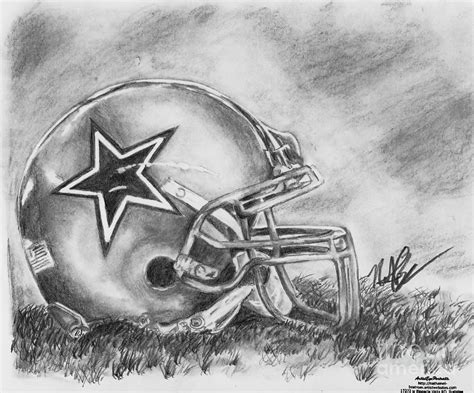 Dallas Cowboys Drawing by Nathaniel Bostrom