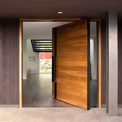 Villa Modern Pivot Entry Door with Sidelights