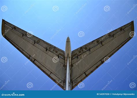 The tail of the old plane stock photo. Image of blue - 54397030