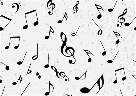 BELECO 15x10ft Fabric Music Note Backdrop Musical Note Musical Doodle Pattern Black and White ...