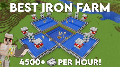 Minecraft Best IRON FARM - 1.20+ Iron Farm Tutorial | Minecraft ...