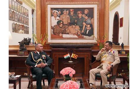 Commander of the Army Welcomed in India & Meets India's Chief of the Army Staff | Sri Lanka Army