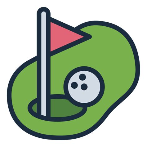 Golf course Generic Outline Color icon