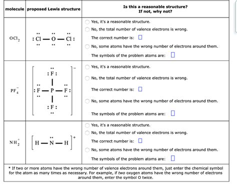 Solved molecule proposed Lewis structure Is this a | Chegg.com