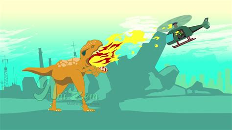 Dinosaur fights | Dinosaur Attack | Tank vs Dinosaur | Dinosaur Animation for Kids - YouTube