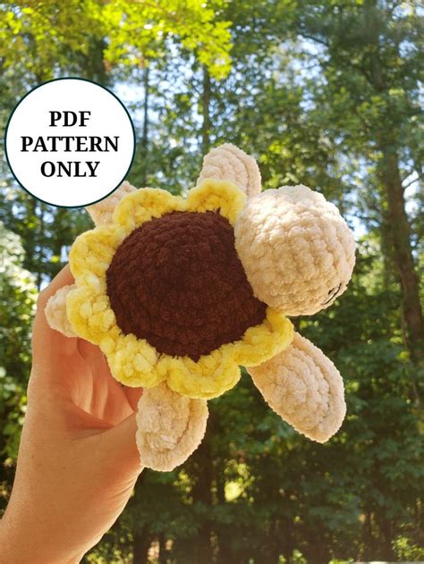 Petal the Sunflower Turtle Pattern Croche PDF Download Beginner Friendly Amigurumi - Etsy ...