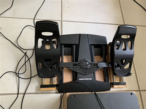 Just finished my Thrustmaster T Flight rudder pedals TFRP wider mod ...