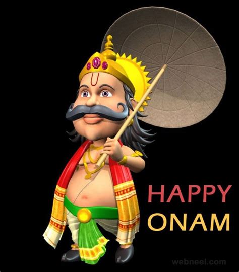 3d onam mahabali maveli by chithralal | Onam greetings, Onam wishes, Happy onam