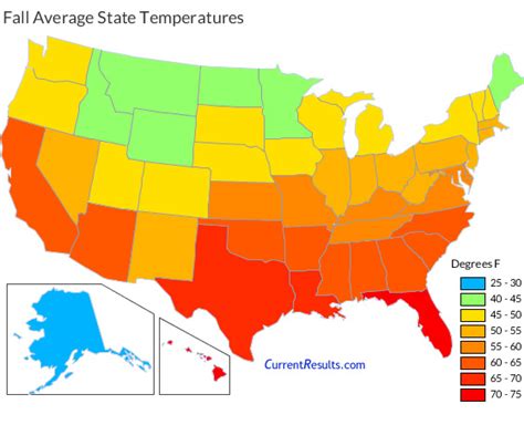 United States Temperature Map | Color 2018